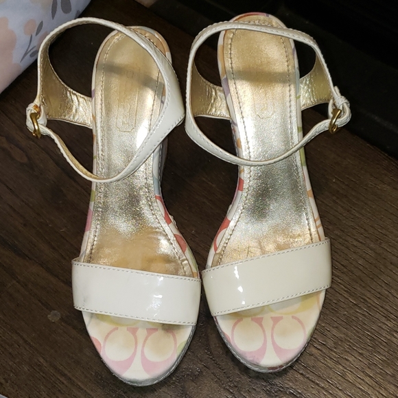 Coach Klara Multicolor Sign C Platform Sandal 7 - Picture 4 of 9